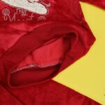 بجامة بتصميم طاقية (قطعتين) للأطفال لون أحمر