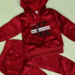 ⁦بجامة بتصميم طاقية (قطعتين) للأطفال لون خمري⁩ - الصورة ⁦7⁩