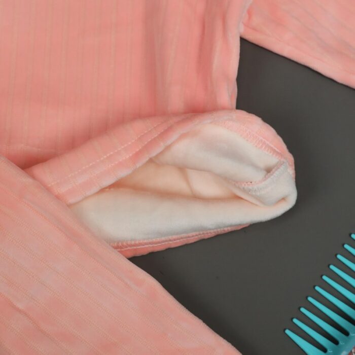 ⁦بجامة (قطعتين) للأطفال لون زهري⁩ - الصورة ⁦2⁩