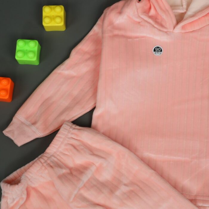 ⁦بجامة (قطعتين) للأطفال لون زهري⁩ - الصورة ⁦6⁩