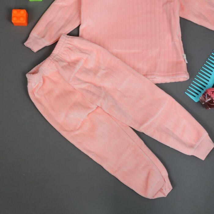 ⁦بجامة (قطعتين) للأطفال لون زهري⁩ - الصورة ⁦7⁩