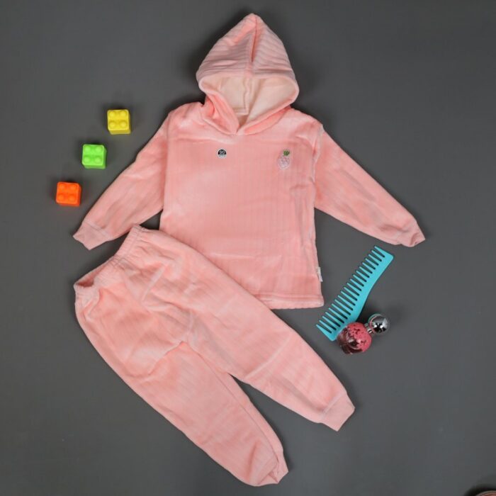 ⁦بجامة (قطعتين) للأطفال لون زهري⁩ - الصورة ⁦8⁩