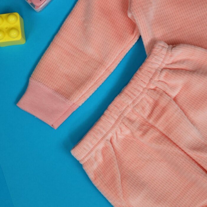 ⁦بجامة (قطعتين) للأطفال لون زهري⁩ - الصورة ⁦4⁩