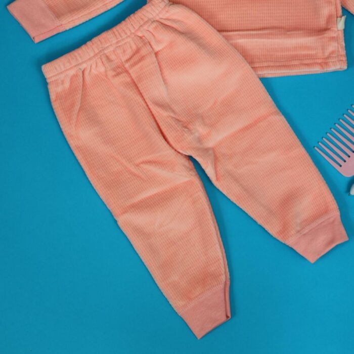 ⁦بجامة (قطعتين) للأطفال لون زهري⁩ - الصورة ⁦9⁩