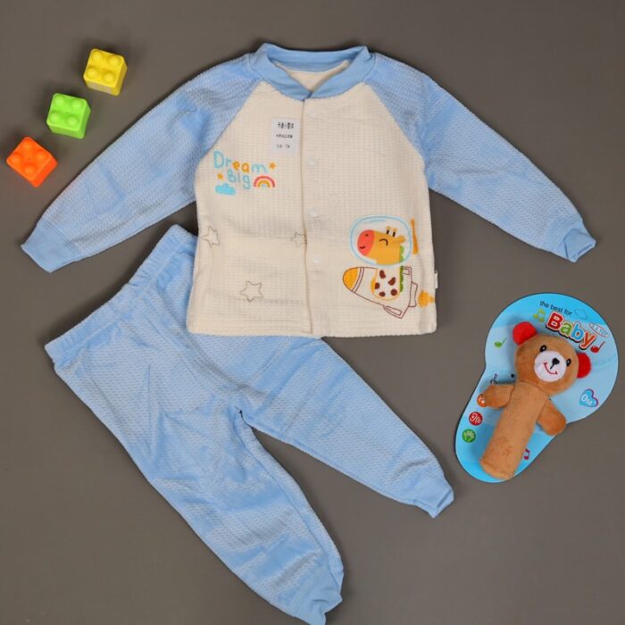 103378173_67de11db189dd بجامة (قطعتين) للأطفال لون أزرق وأبيض - الصورة 1