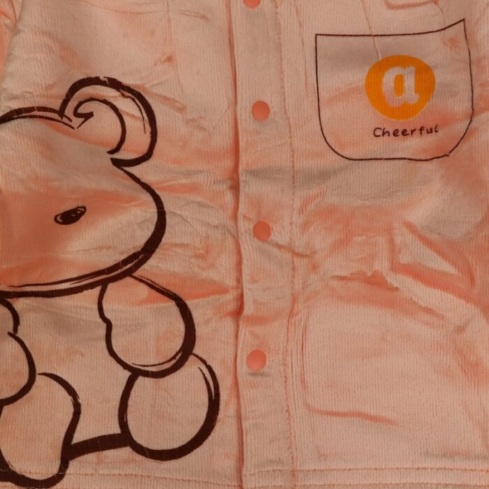 ⁦بجامة (قطعتين) للأطفال لون برتقالي فاتح⁩ - الصورة ⁦6⁩