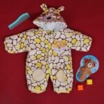 تبان بيبي مبطن لون أبيض واصفر