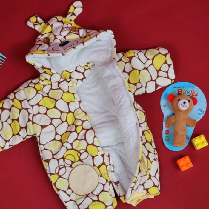 ⁦تبان بيبي مبطن لون أبيض واصفر⁩ - الصورة ⁦3⁩