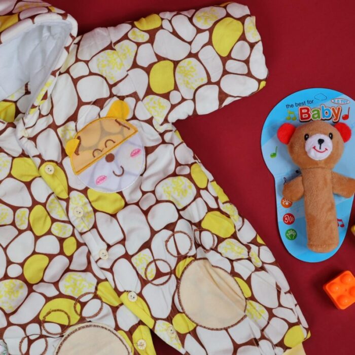 ⁦تبان بيبي مبطن لون أبيض واصفر⁩ - الصورة ⁦6⁩