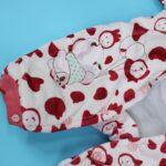 ⁦تبان بيبي مبطن لون أبيض برسومات وجه أحمر⁩ - الصورة ⁦7⁩