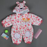 ⁦تبان بيبي مبطن لون أبيض برسومات وةجه فوشي⁩ - الصورة ⁦2⁩