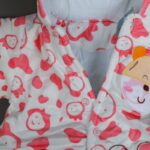 ⁦تبان بيبي مبطن لون أبيض برسومات وةجه فوشي⁩ - الصورة ⁦7⁩