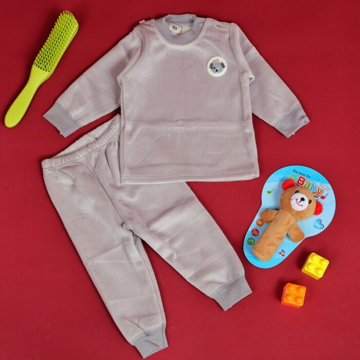 103378188_67de120134019 بجامة (قطعتين) للأطفال لون رمادي - الصورة 1