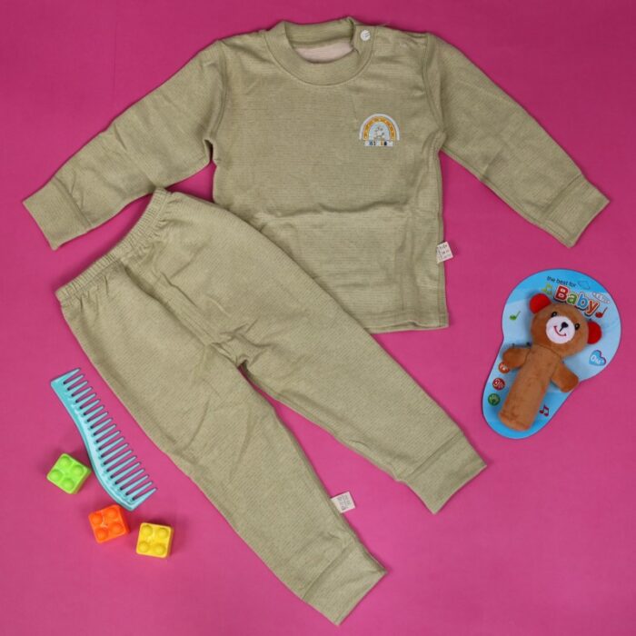 103378194_67de120a34b9c بجامة (قطعتين) للأطفال لون أخضر - الصورة 1