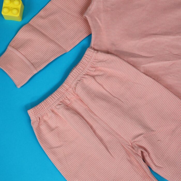 ⁦بجامة (قطعتين) للأطفال لون زهري⁩ - الصورة ⁦3⁩