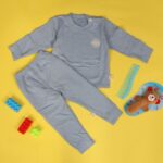 ⁦بجامة (قطعتين) للأطفال لون ازرق⁩ - الصورة ⁦6⁩