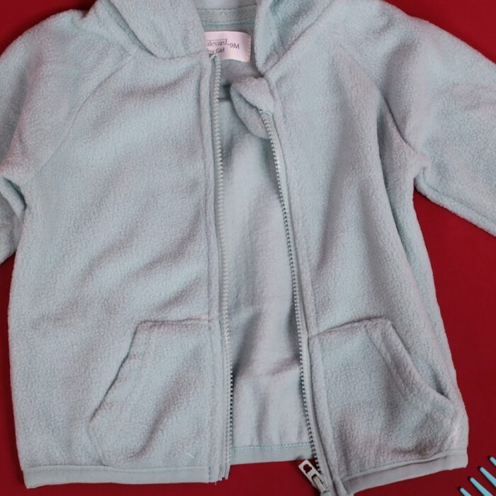 ⁦جاكيت فوتر للأطفال لون أخضر فيروزي⁩ - الصورة ⁦7⁩