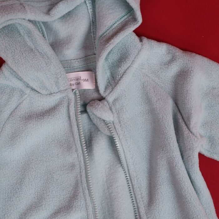 ⁦جاكيت فوتر للأطفال لون أخضر فيروزي⁩ - الصورة ⁦8⁩