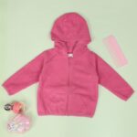 ⁦جاكيت فوتر للأطفال لون زهري⁩ - الصورة ⁦4⁩