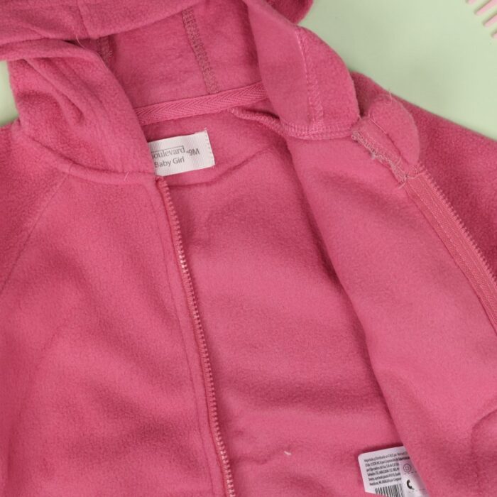 ⁦جاكيت فوتر للأطفال لون زهري⁩ - الصورة ⁦6⁩