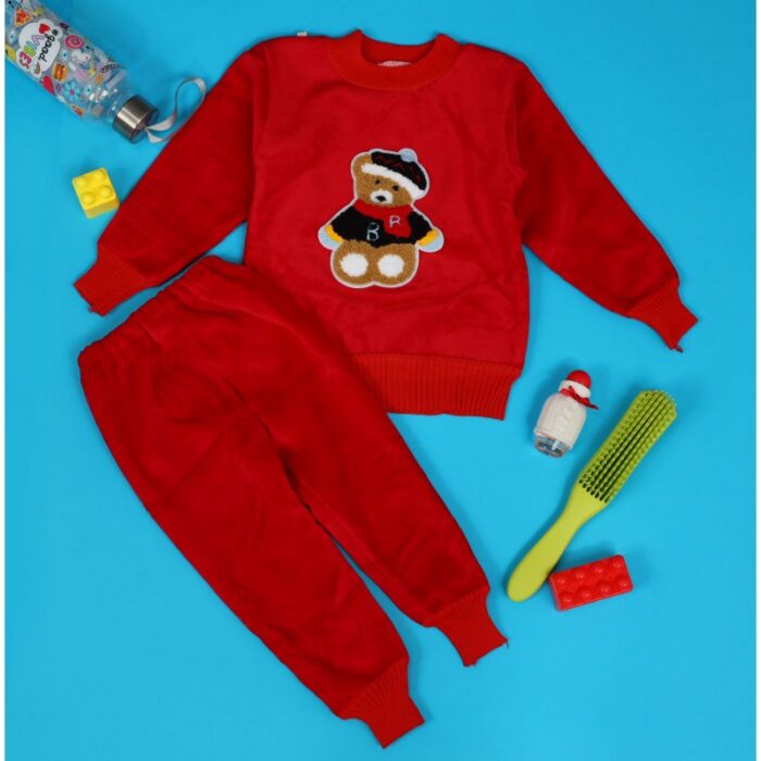 103378203_67de121abe074 بجامة (قطعتين) للأطفال لون احمر - الصورة 1