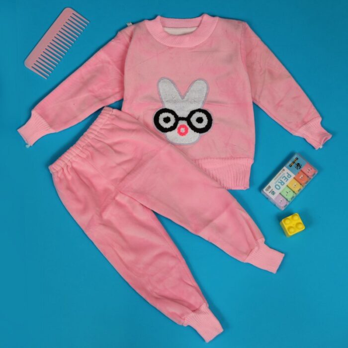 ⁦بجامة (قطعتين) للأطفال لون زهري⁩ - الصورة ⁦6⁩