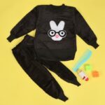 بجامة (قطعتين) للأطفال لون أسود