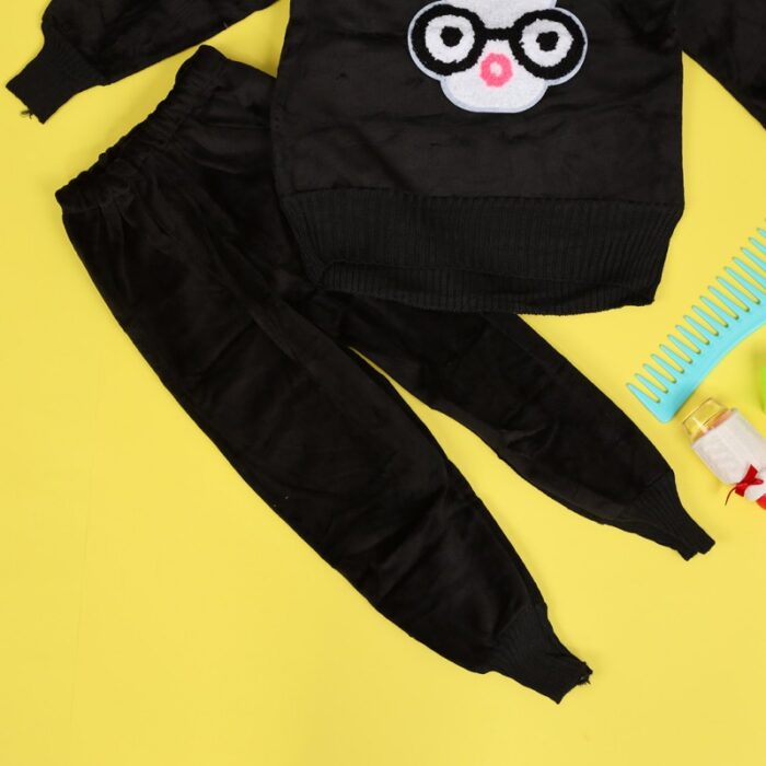 ⁦بجامة (قطعتين) للأطفال لون أسود⁩ - الصورة ⁦2⁩