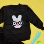 ⁦بجامة (قطعتين) للأطفال لون أسود⁩ - الصورة ⁦3⁩