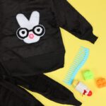 ⁦بجامة (قطعتين) للأطفال لون أسود⁩ - الصورة ⁦5⁩