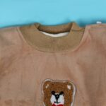 ⁦بجامة بتصميم رسوم الدب (قطعتين) للأطفال لون بيج⁩ - الصورة ⁦7⁩