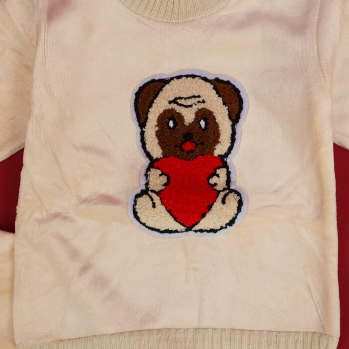 ⁦بجامة بتصميم رسوم الدب (قطعتين) للأطفال لون بيج⁩ - الصورة ⁦6⁩