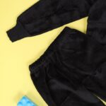 ⁦بجامة بتصميم رسوم الدب (قطعتين) للأطفال لون اسود⁩ - الصورة ⁦4⁩