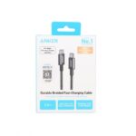 ⁦ANKER Durable Braided Fast-Charging USB-C to USB-C Cable 60W 3.3 Ft ( 1 M )⁩ - الصورة ⁦7⁩