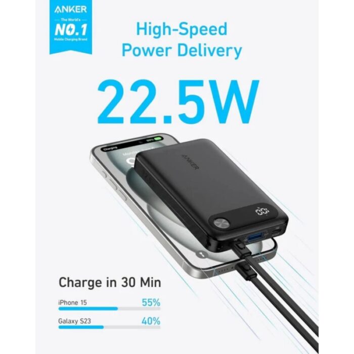 ⁦ANKER Powerful and Travel-Friendly 10000mAh 22.5W Power Bank⁩ - الصورة ⁦5⁩
