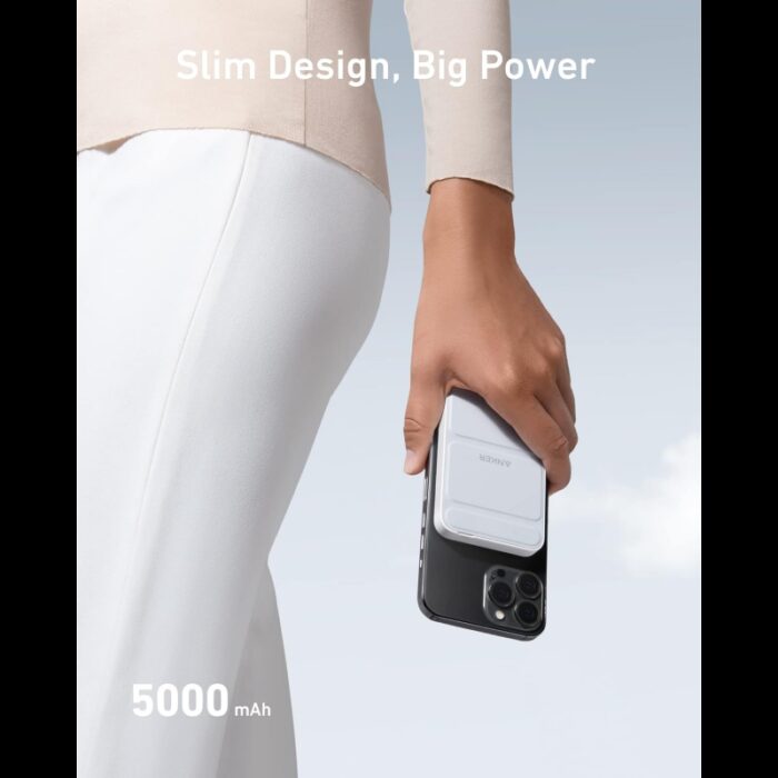 ⁦ANKER Charge Wire-Free Anywhere Anytime MagGo 5000mAh 7.5W Power Bank⁩ - الصورة ⁦3⁩