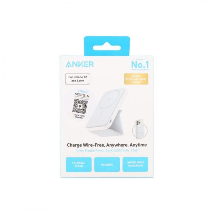 ⁦ANKER Charge Wire-Free Anywhere Anytime MagGo 5000mAh 7.5W Power Bank⁩ - الصورة ⁦8⁩