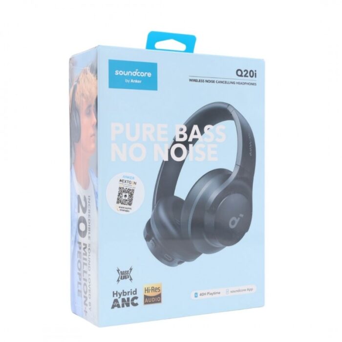 ⁦soundcore by ANKER Q20i Noise Cancelling Wireless Headphones ( Black )⁩ - الصورة ⁦7⁩
