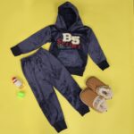 ⁦بجامة (قطعتين) للأطفال لون كحلي⁩ - الصورة ⁦3⁩