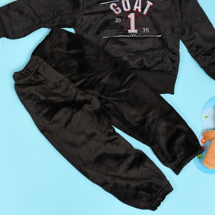 ⁦بجامة (قطعتين) للأطفال لون أسود⁩ - الصورة ⁦2⁩