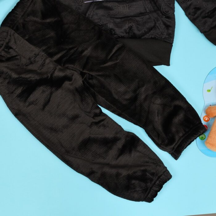 ⁦بجامة (قطعتين) للأطفال لون أسود⁩ - الصورة ⁦3⁩