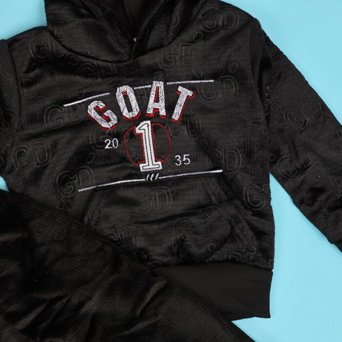 ⁦بجامة (قطعتين) للأطفال لون أسود⁩ - الصورة ⁦5⁩