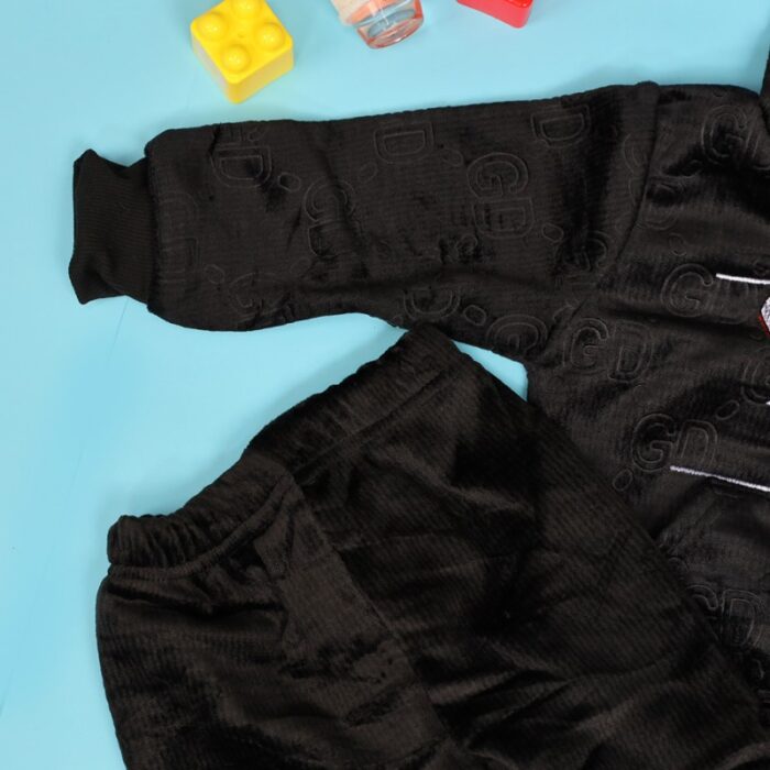 ⁦بجامة (قطعتين) للأطفال لون أسود⁩ - الصورة ⁦6⁩