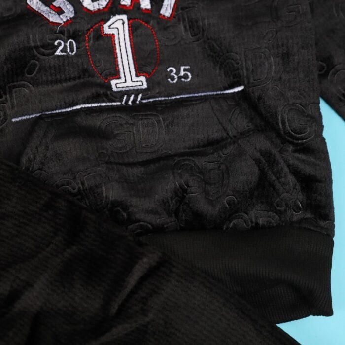 ⁦بجامة (قطعتين) للأطفال لون أسود⁩ - الصورة ⁦8⁩