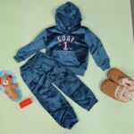 ⁦بجامة بطاقية (قطعتين) للأطفال لون كحلي⁩ - الصورة ⁦10⁩