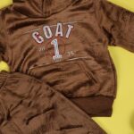 ⁦بجامة بتصميم رسوم الدب (قطعتين) للأطفال لون بني⁩ - الصورة ⁦8⁩