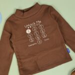 ⁦بلوزة بأكمام طويلة للأطفال لون بني⁩ - الصورة ⁦2⁩