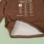 ⁦بلوزة بأكمام طويلة للأطفال لون بني⁩ - الصورة ⁦6⁩