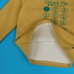 ⁦بلوزة بأكمام طويلة للأطفال لون اصفر⁩ - الصورة ⁦6⁩