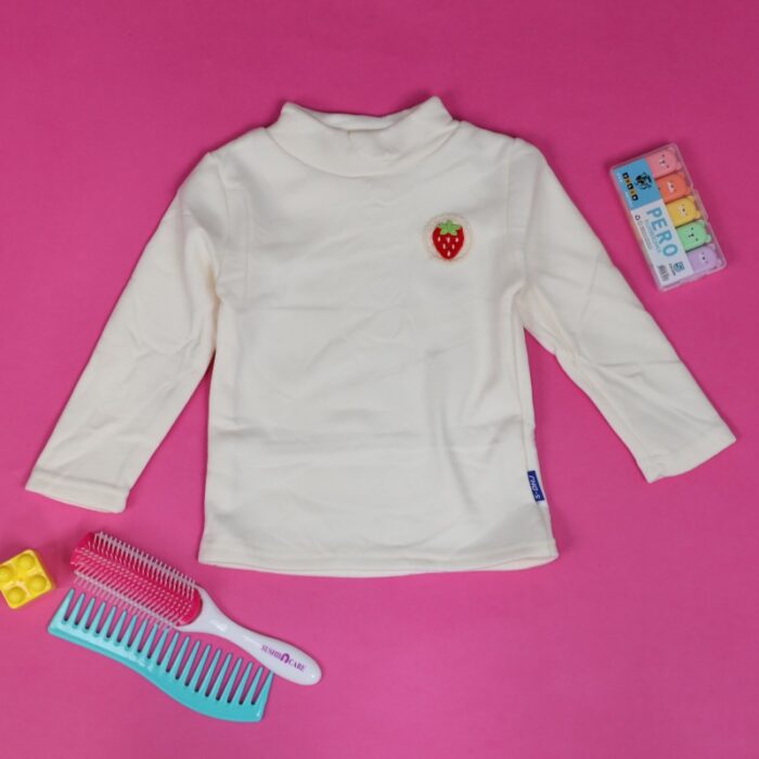 ⁦بلوزة بأكمام طويلة للأطفال لون ابيض⁩ - الصورة ⁦6⁩